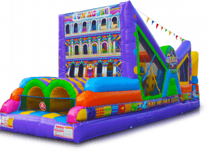 Carrera de Obstáculos Fun House Inflable