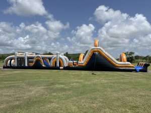 Carrera de obstáculos 80' THUNDER INFLABLE SECO
