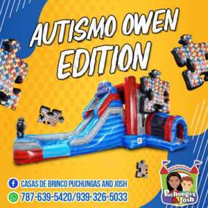 Casa de Brinco Inflable con chorrera de agua