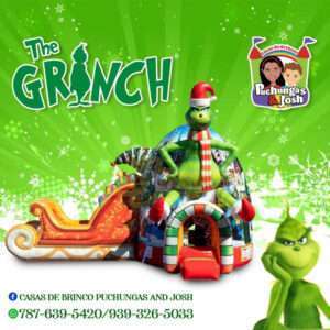 Casa de Brinco Inflable Navidad Grinch