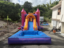 IMG 4426 1757622429 Casa de Brinco inflable Castillo Con Chorrera agua Pink Marble