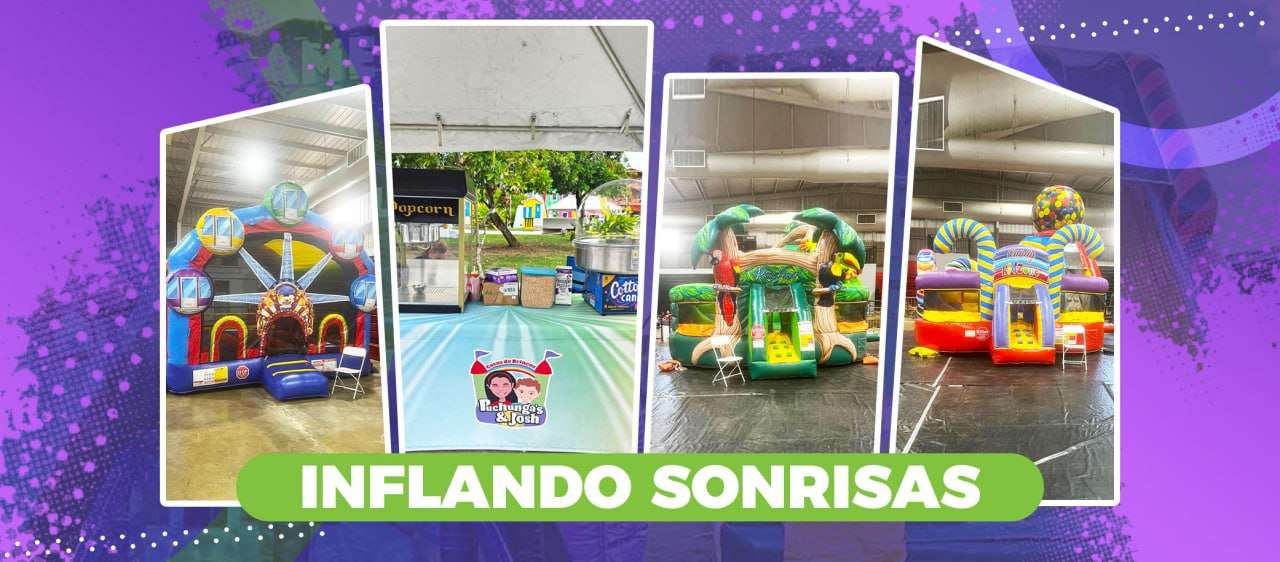 casas de brinco inflables cupcakes portada carreras de obstaculos alquiler Home